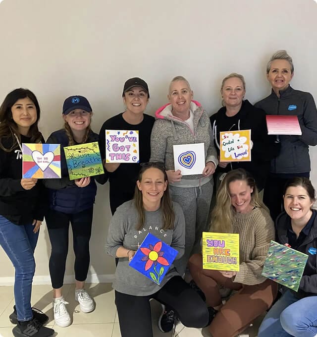 Group Art With Uplifting Messages